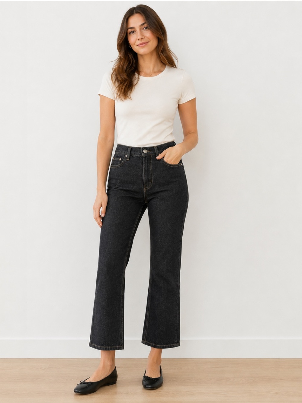 Vintage GAP Bootcut Jeans Women’s Size 2 Black Wash Ankle Cropped